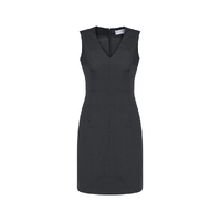 Biz Corporates Cool Stretch Womens Sleeveless V Neck Dress