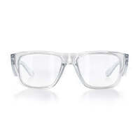 SafeStyle Fusions Clear Frame Clear Lens Safety Glasses