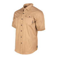 Unit Mens Shirt S/Slv Craftman Khaki